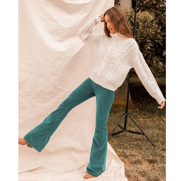 We The Free Pants - Free People We the Free Pull-On Flare Corduroy Pants Size 25